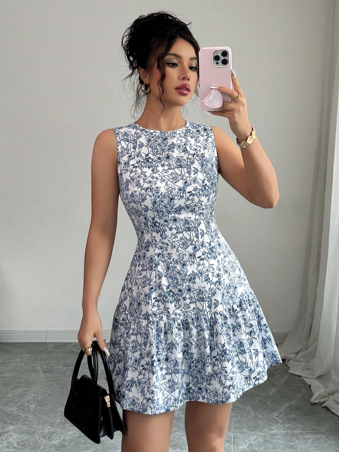 Elenzga Vestido mini elegante